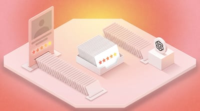 Une réserve d'avis clients bien rangée alimente à la fois la fiche Google et les assistants IA
