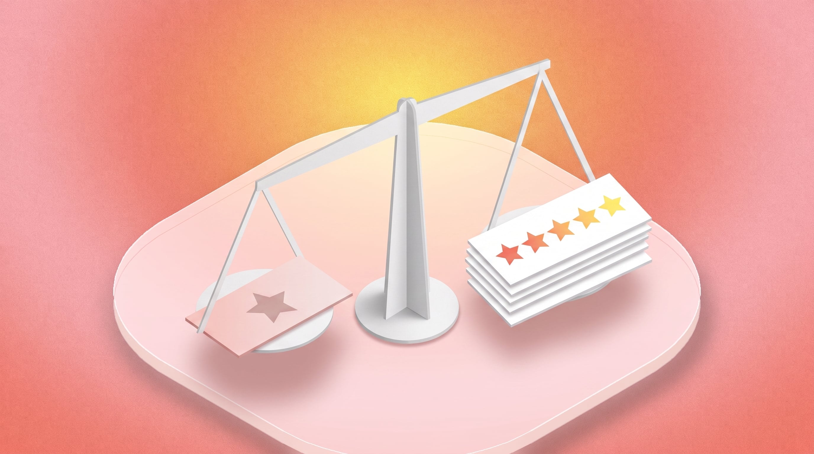 Une balance qui rééquilibre les avis spontanés négatifs et les avis positifs